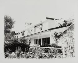 House decorated for Christmas, Santa Rosa?, California, 1961