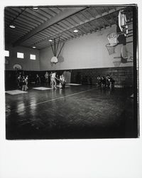 Playing basketball at Santa Rosa Boys Club, Santa Rosa, California, 1976