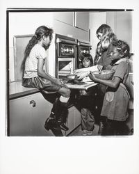 Cooking class at Doyle Park School, Santa Rosa, California, 1972