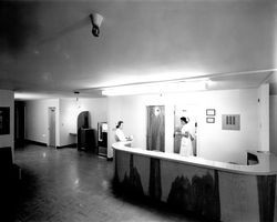 Lobby and nurse's station at Mayette Convalescent Hospital