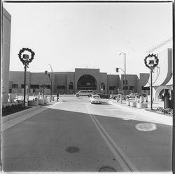 Fourth and B entrance to Santa Rosa Plaza under construction, Santa Rosa, California, 1982