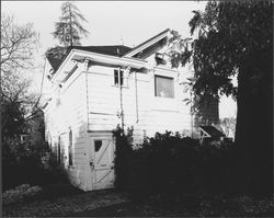 East exterior view of Luther Burbank's carriage house, Santa Rosa, California, December 1, 1979