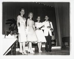 Trophy winners at Burkhart's Studio, Santa Rosa, California, 1961