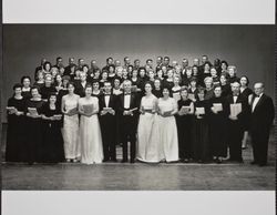 Choir members of the Sonoma County Chorus, 1620 Sonoma Avenue, Santa Rosa, California, November 1963