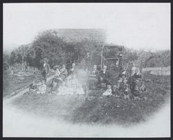 George and Charles Kennedy and their families, Windsor, California, 1875