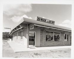 Exterior of Larkfield Coin Laundry, Santa Rosa, California, 1960