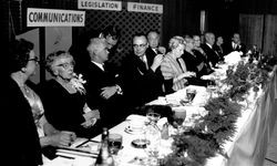 Chamber of Commerce awards being given to various people, Santa Rosa, California, 1961