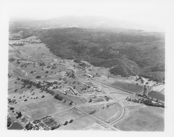 Aerial view of Oakmont, Oakmont Golf Course and Annadel Farm, Santa Rosa, California, 1964