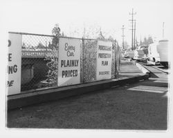 Veale Motors car lot, Santa Rosa , California, 1964