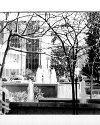 Fountains in west side of Courthouse Square, Santa Rosa , California, November 11, 1971