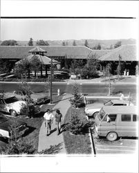 Parking area at Sonoma Marketplace, Sonoma, California, 1980