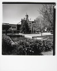 Fountain on west side of Courthouse Square, Santa Rosa, California, 1977