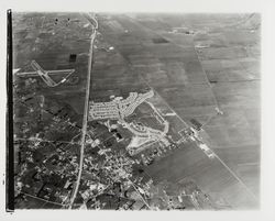 Aerial view of Cotati and Rohnert Park, California, 1961