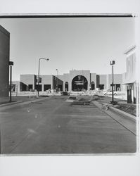 Fourth and B entrance to Santa Rosa Plaza under construction, Santa Rosa, California, 1982