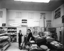 Linen Department at Rosenberg's Department Store, Santa Rosa, California, 1965