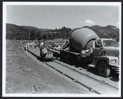 Constructing roads at Oakmont, Santa Rosa, California, 1963