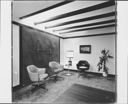 Medical office waiting room at Spring Creek Plaza, Santa Rosa, California, 1973