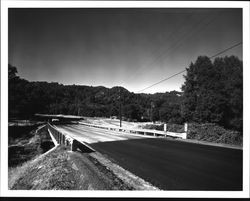 Robinson Creek Road bridge over Robinson Creek, Mendocino County, California, 1968