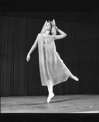 Unidentified female dancer from Santa Rosa Ballet Company, Santa Rosa, California, November 22, 1968