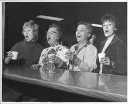 Four women singing, Santa Rosa, California, 1972
