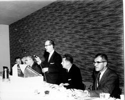 Chamber of Commerce members at a breakfast meeting, Santa Rosa, California, 1960