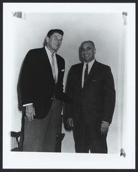 Charles R. De Meo and Ronald Reagan, Santa Rosa, California, 1967