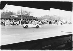 Automobile rally in Montgomery Village, Santa Rosa, California, Feb. 15, 1953