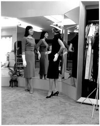 Conover School models Beverly Kostka and B. Tookey, Santa Rosa, California, about 1960