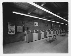 Interior of Lewis Speed Wash, Santa Rosa, California, 1963