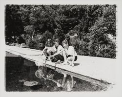 Camp Fire Girls engaged in various activities at Camp Maacama, Healdsburg, California, 1961