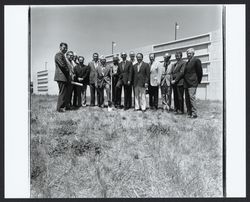 Ground breaking for new Bank of Sonoma County, Santa Rosa, California, 1972
