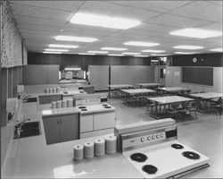 Home economics lab at Cook Junior High School, Santa Rosa, California, 1959