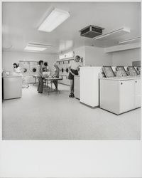 Gaslight Apartments laundromat, Santa Rosa, California, 1972