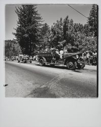 Formans Engine Co. in a Guerneville parade, Guerneville, California, 1978