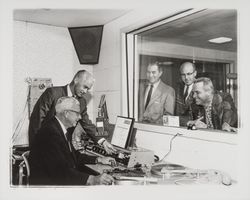 Kiwanis Club members at KSRO, Santa Rosa, California, 1962