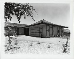 Oriental style model home, Sonoma County, California, 1960