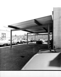 Paint department and garage area at Zumwalt Chrysler-Plymouth auto dealership