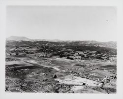 Aerial view of Santa Rosa Metropolitan Airport area north of Santa Rosa, California, 1960