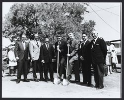 Groundbreaking for the Santa Rosa - Sonoma County Public Library, Santa Rosa, California, 1965