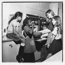 Cooking class at Doyle Park School, Santa Rosa, California, 1972