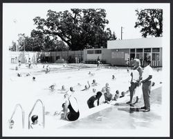 Swim time at the Santa Rosa Swim Center, Santa Rosa, California, 1963
