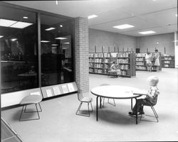 Children's section of the Santa Rosa Library, Santa Rosa, California, 1967