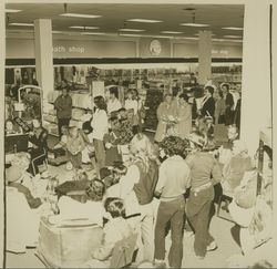 Santa Rosa High School band playing at Sears opening day, Santa Rosa, California, 1980