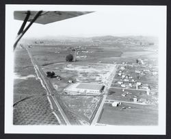 Aerial view of Pepsi Cola bottling plant, Santa Rosa, California, 1960