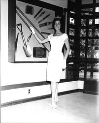 Miss Sonoma County 1961, Charlotte Townsend at the Luther Burbank Home and Gardens, Santa Rosa, California, 1961