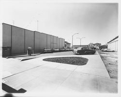 Parking lot on Fifth Street, Santa Rosa, California, 1967