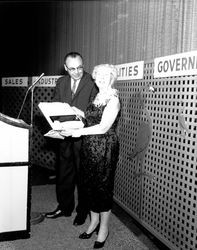 Chamber of Commerce awards being given to various people, Santa Rosa, California, 1961