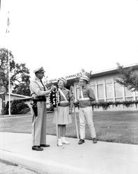 Crossing guards at Steele Lane School, Santa Rosa, California, 1962