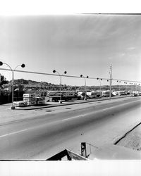 Recreational vehicle sales lot at Western Motors, Petaluma, California, March 16, 1970