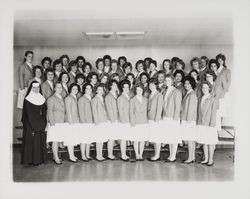 Ursuline choir, Santa Rosa, California, 1961